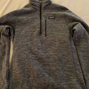 Patagonia Men's Charcoal Zip-Up Sweater